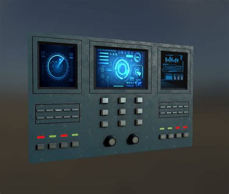 Sci-Fi Wall Panel 3D Model by SimonTGriffiths