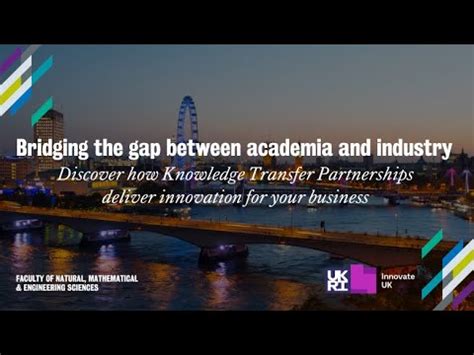 Bridging The Gap Between Academia And Industry Event Youtube