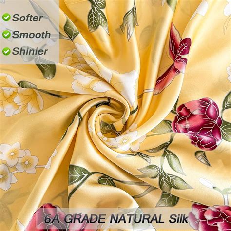 100 Pure Mulberry Silk Pillowcase Queen Size For Hair And Skin Yellow