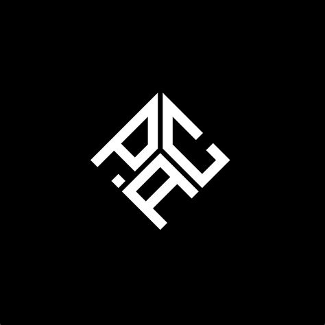 PAC letter logo design on black background. PAC creative initials ...
