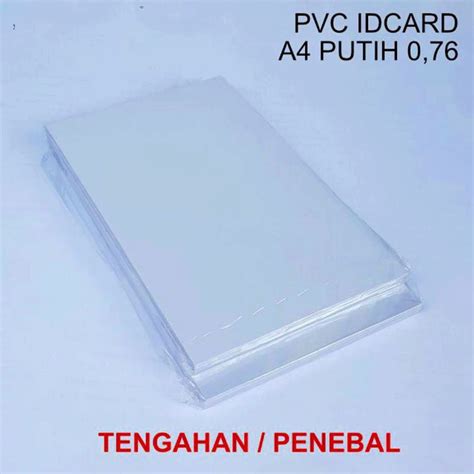 Jual PVC Id Card Penebal Tengahan Bahan Bikin Id Card Shopee Indonesia