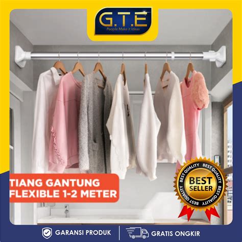 Jual Tiang Gantungan Flexible Tanpa Paku Tiang Horden Tiang Jemuran