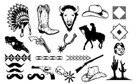 Western Vector Pack For Adobe Illustrator