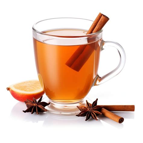 Premium AI Image A Hot Mulled Apple Cider With With Cinnamon Sticks Cloves And Anise Studio Light
