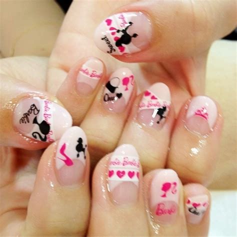 barbie nail art by Madhurupa on DeviantArt