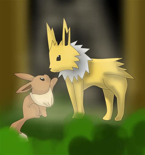 jolteon and eevee by jolteonandeevee on DeviantArt
