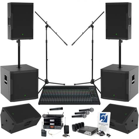 Church Sound System With Mackie Srm Series Loudspeakers Subwoofers