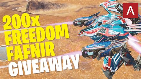 War Robots Big Freedom Fafnir Giveaway Mk Live Stream Gameplay Wr