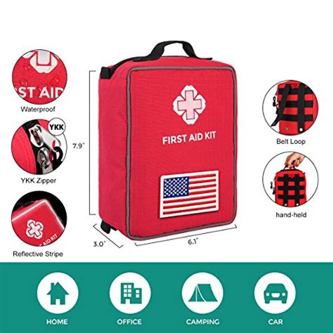 Airsoftpeak First Aid Kit Labeled First Aid Essentials Kits Pieces