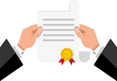 White Unrolled Paper Diploma Scroll In Hand 35857108 Png