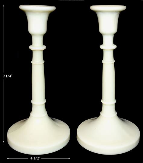 Cambridge Ivory Hard To Find 437 9 38 Candlesticks Ebay