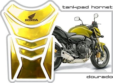 Protetor De Tanque Tankpad Hornet Cromado Dourado Resitank