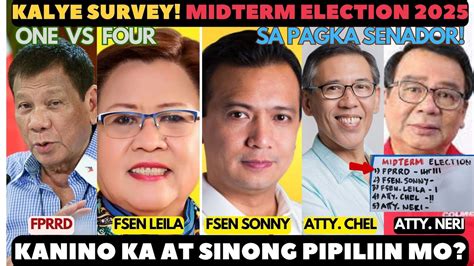 OMG KALYE SURVEY SA PAGKA SENADOR MIDTERM ELECTION 2025 FPRRD IBA