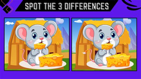 Spot The Difference Puzzle 1 Only Genius Can Spot 3 Differences