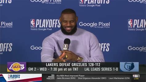 Lebron James Talks Game1 Win Austin Reaves And Hachimura Postgame Interview Nba Basketball