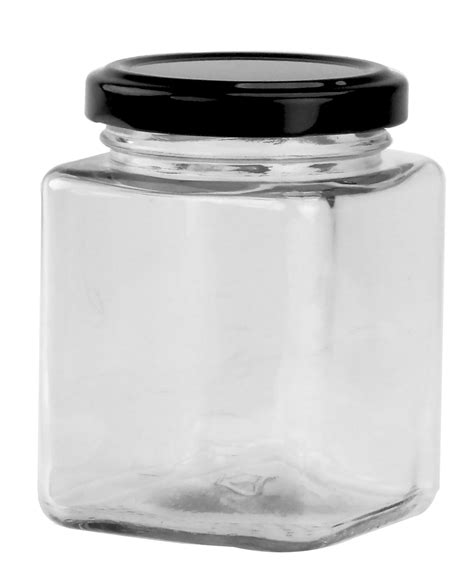 Pcs Honey Jars Ml Gm Hexagonal Jars Lack Lid