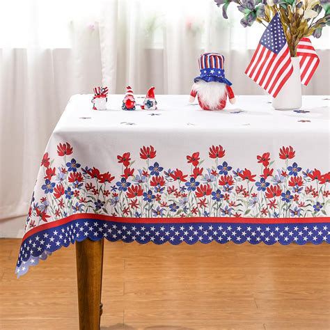 4th Of July Tablecloth 52 X 70 Inches Memorial Day Deocr Vintage 4th