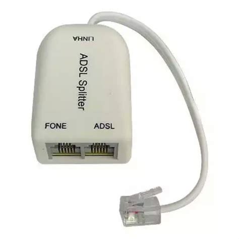Filtro De Linha Duplo Para Sinal Modem Adsl Telefone Anatel R 749
