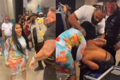 Joseline Hernandez And Big Lex In Backstage Brawl Chaos Ensues At Fla