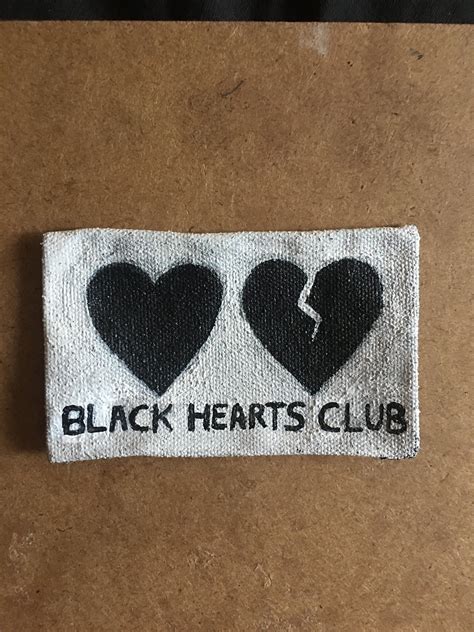 Yungblud Black Hearts Club Patch Etsy