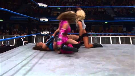 Knockouts Title Match Tara Vs Gail Kim Vs Miss Tessmacher Vs Velvet Sky Feb 21 2013 Youtube