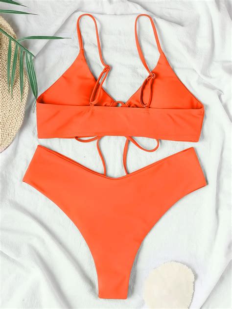 Hoher Elastische Bikini Set für Frauen Sommer Sonne Strand Spargut