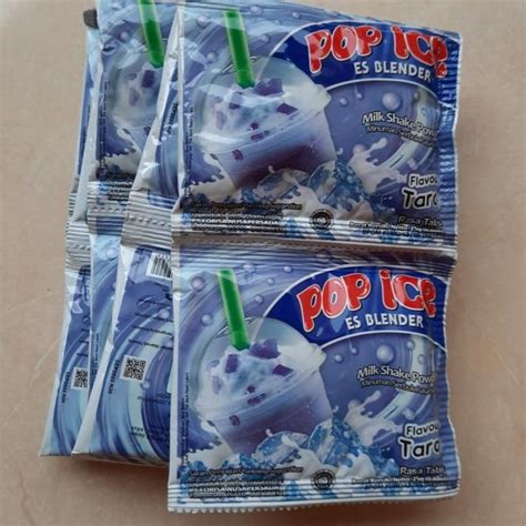 Jual Kualitas Terbaik Pop Ice Taro 25g Satu Renceng Isi 10 Sachet