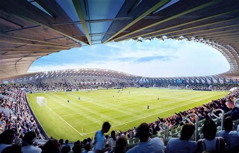 Un Estadio De F Tbol De Madera Con Celo Carpintek