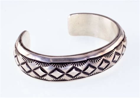 Amazing Navajo Tahe Carinated Sterling Silver Cuff Bracelet Ebay