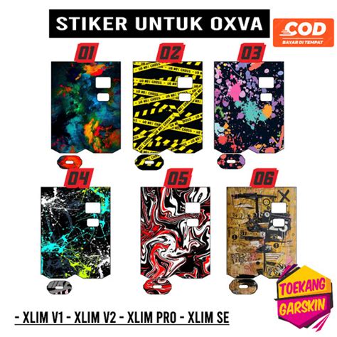 Jual Sticker Garskin Skin OXVA XLIM PRO XLIM 2 SE Boy Edition Bisa