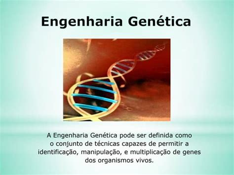 O Q É Engenharia Genética - Engenharia genética | PPTX