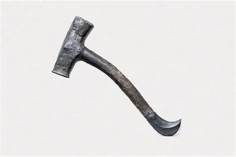 premium photo antique pickaxe  white background