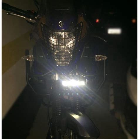 Farol De Milha Led W Drl Moto Yamaha T N R Xt Z Unid No Shoptime