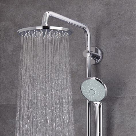 Grohe Euphoria Xxl Shower System Midcentury Bathroom Bathroom