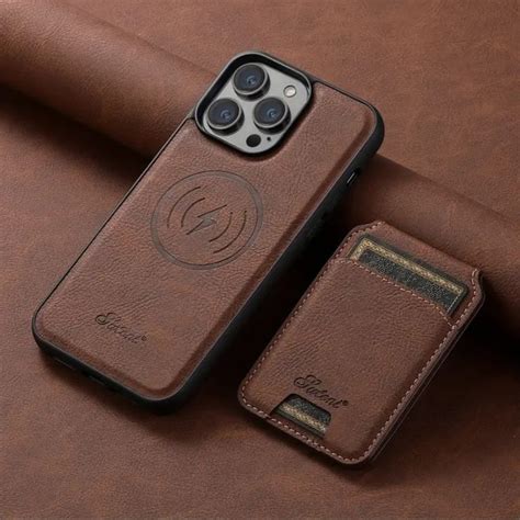 Sleek Wallet With Card Holder Magnetic Closureand Wireless Charging