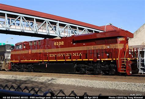 NS GE ES44AC 8102 Pennsylvania Railroad Heritage Unit Photo Page