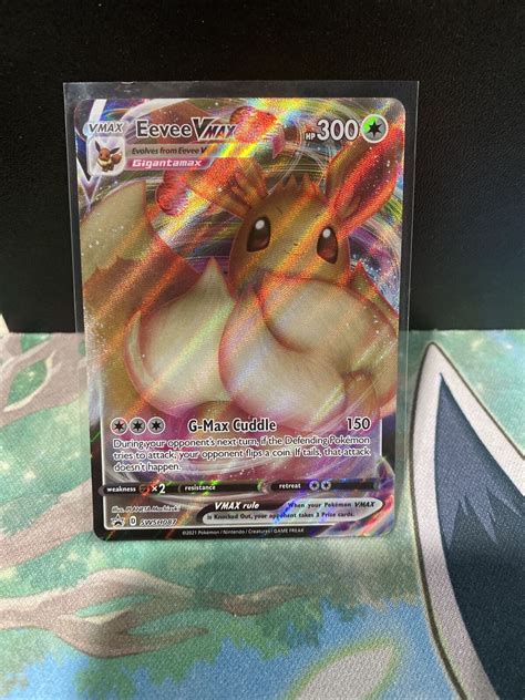 Mavin Pokémon TCG Eevee VMAX SWSH Black Star Promos SWSH087 Holo Promo