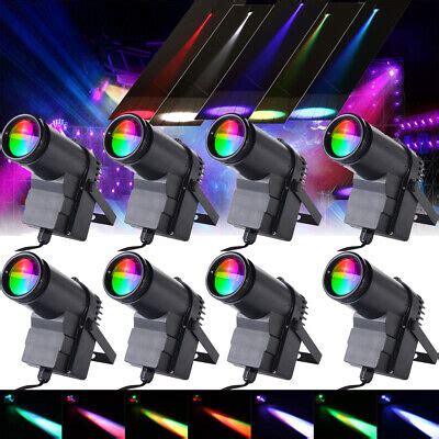 LED Pinspot Light 12W RGBW LED Spot Lighting DMX For Stage DJ Disco