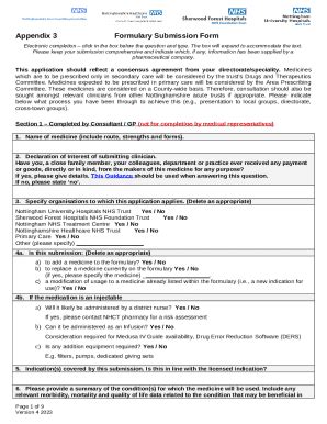 Joint Ulary Group Drug Submission Doc Template PdfFiller