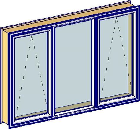 RevitCity.com | Object | 40mm Triple Casement Window - Adjustable