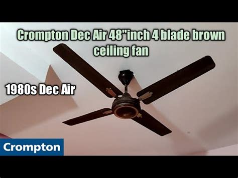 Crompton Greaves Dec Air 4 Blade 48 Inch 1200MM Brown Ceiling Fan