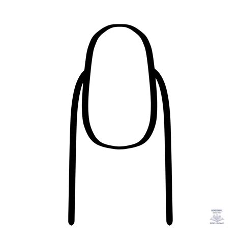 Nail Nails Coloring Pages Clipart Printable Polish Finger Color