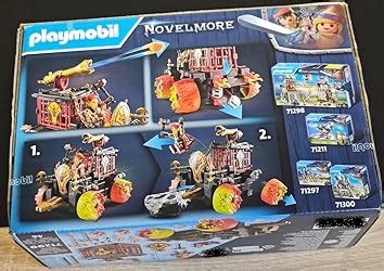 PLAYMOBIL Novelmore 71299 Burnham Raiders Feuerkampfwagen Feuriger