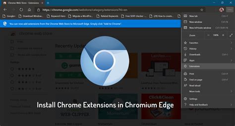 How To Install Chrome Extensions In Edge Browser Chromium Based