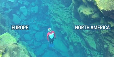 Theres Only One Place In The World Where You Can Swim In The Tectonic