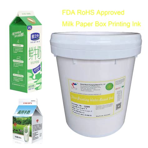 Milk Paper Box Multi Color Flexo Printing Water Based Ink Multicolor