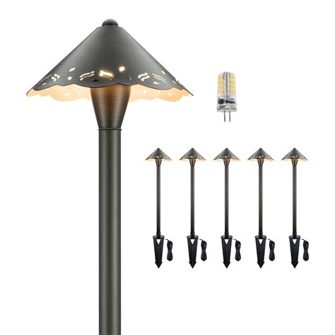 Gardenreet Brass Low Voltage Pathway Lights 12v Outdoor Led Landscape Path Lightshat For