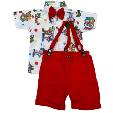 Conjunto Patati Patata Para Menino Roupa Infantil De Suspensorio Festa