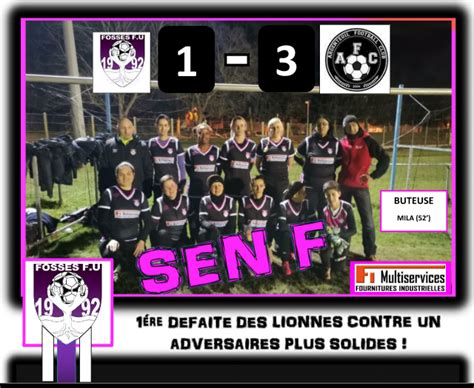 Actualité 1ère défaite des Séniors F contre club Football UF