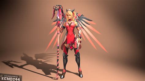 [sfm] Mercy Pink [overwatch] [model] By Kemot44 On Deviantart